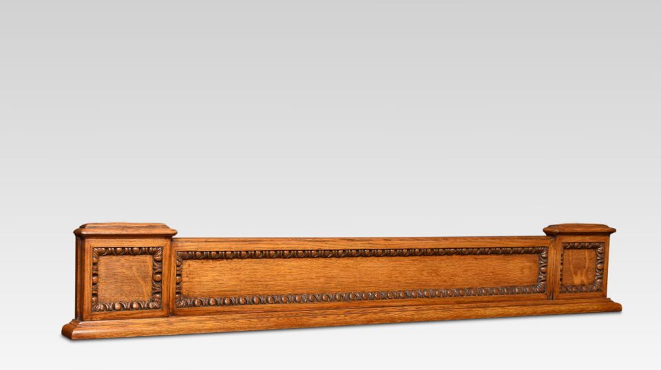 Oak overdoor pediment