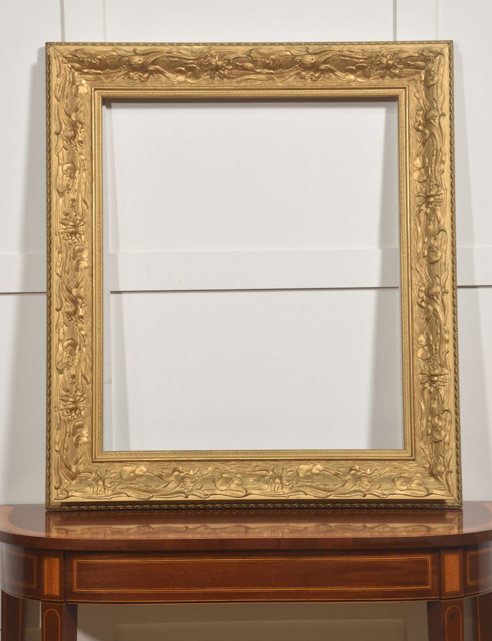 Large Art Nouveau Style Giltwood Picture Frame