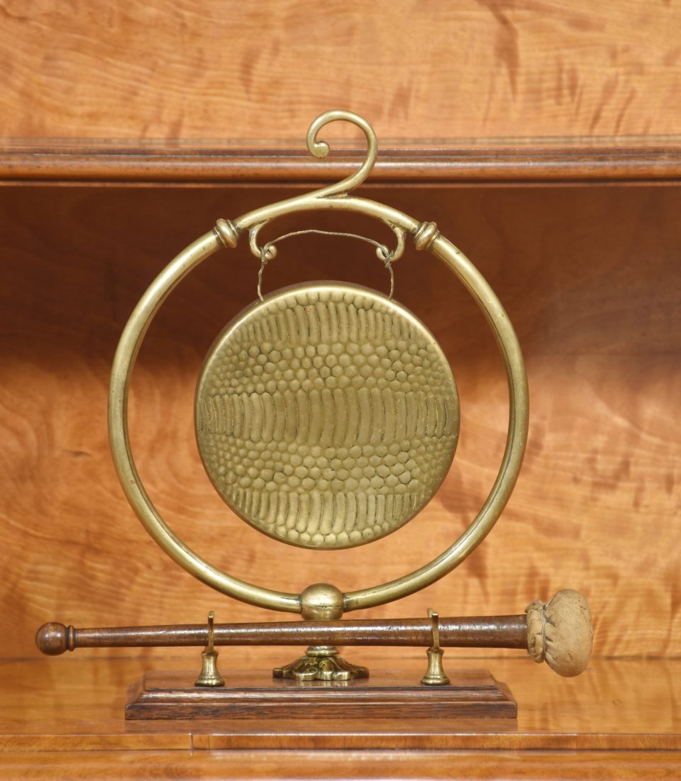 Brass tabletop gong