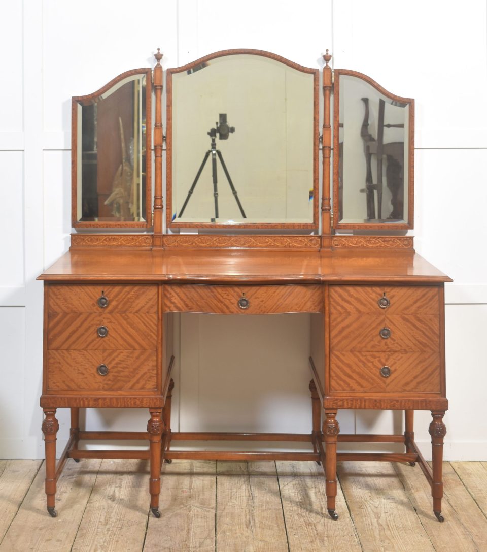 Satinwood Inlaid Dressing Table