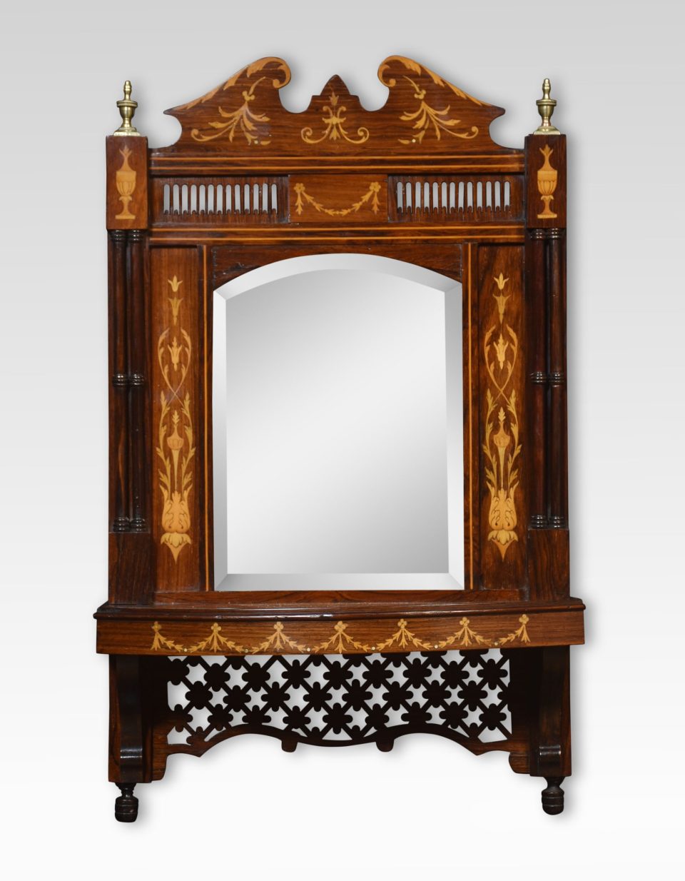 Inlaid Rosewood wall mirror