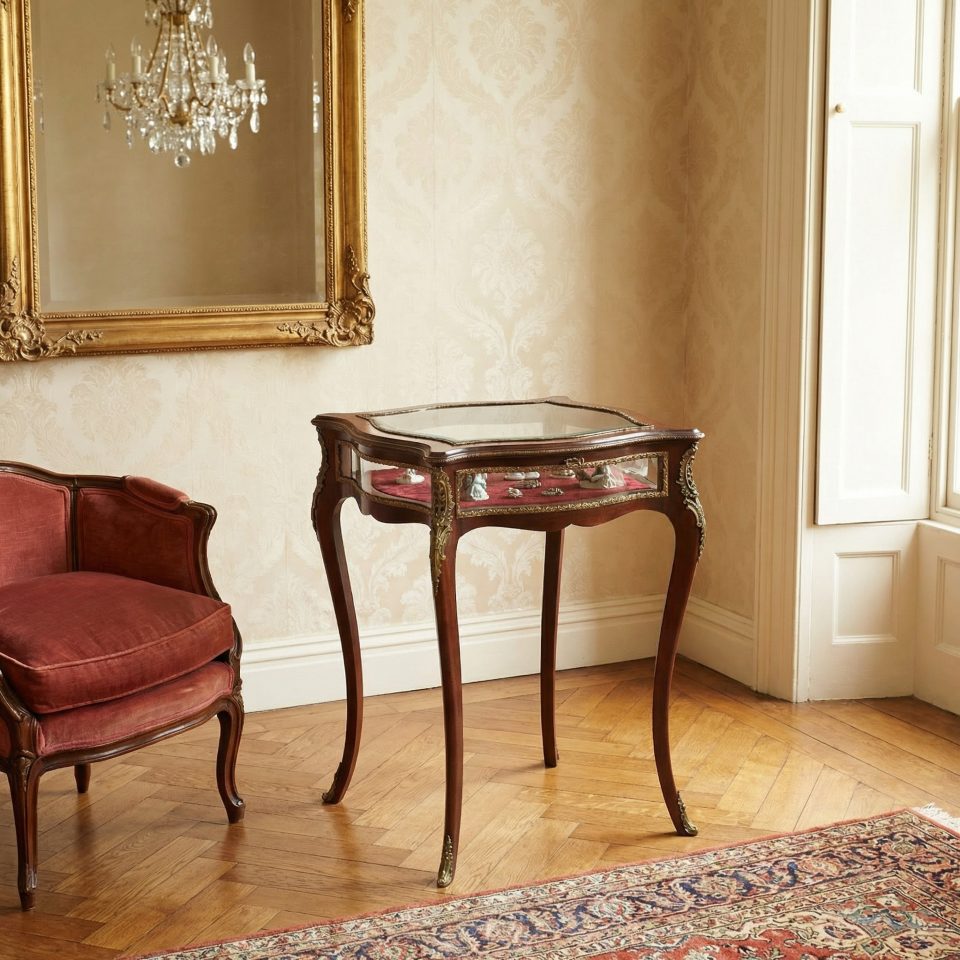 Mahogany Framed Bijouterie Table