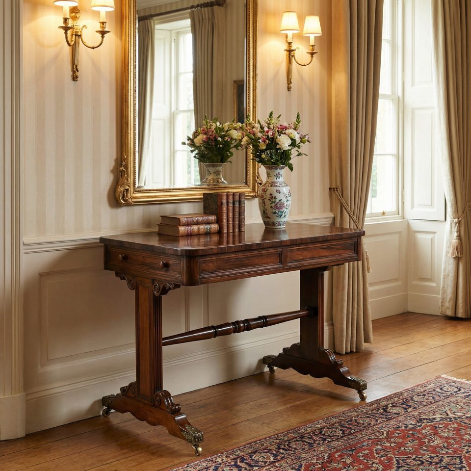 Regency rosewood side table