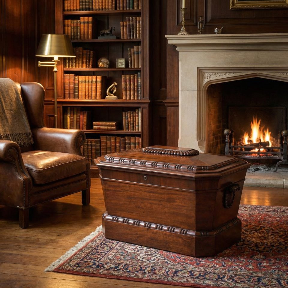 Georgian Mahogany Sarcophagus Cellarette